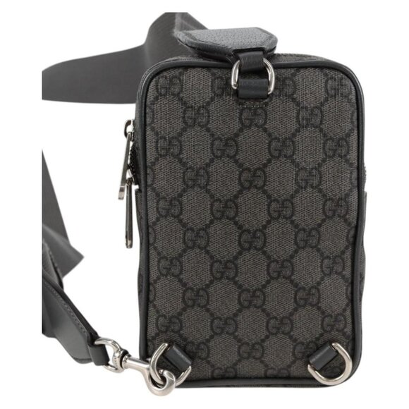 GUCCI Shoulder Bag PVC Gray Silver 752565 Auth 118850M - Picture 3 of 16